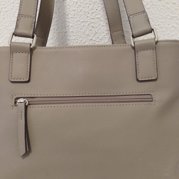 Rosetti Faux Leather Double Handle Zip Snap Shoulder Bag - Picture 6 of 12